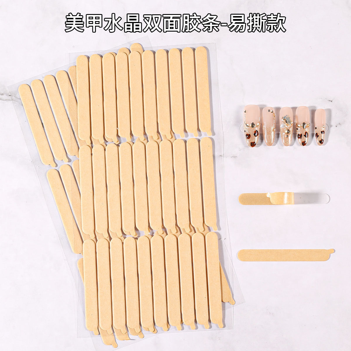 Nail Art Tri-Fold Transparent Storage Box