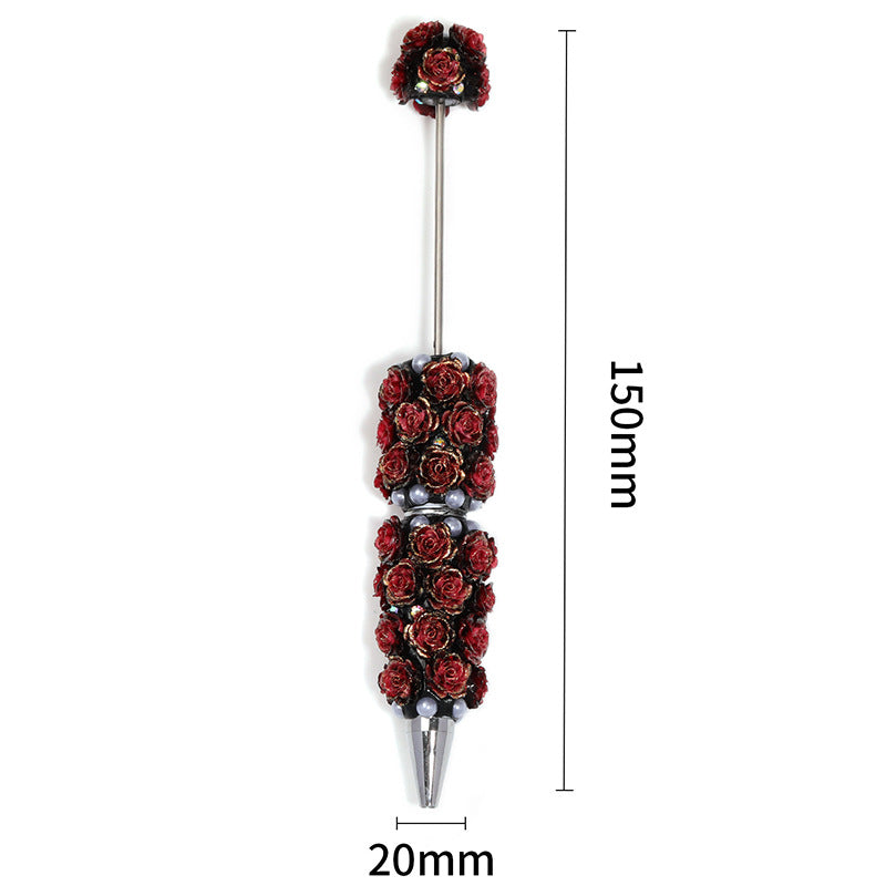 Rose Acrylic Bead Pen DIY Full-Diamond Bead Pen