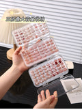 Nail Art Tri-Fold Transparent Storage Box